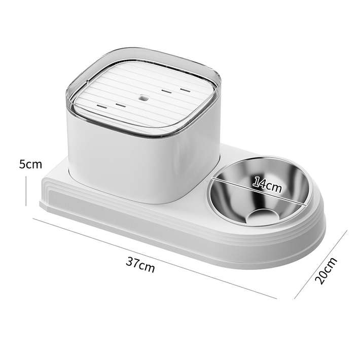 Pet Supplies Color White Border Capacity 3L