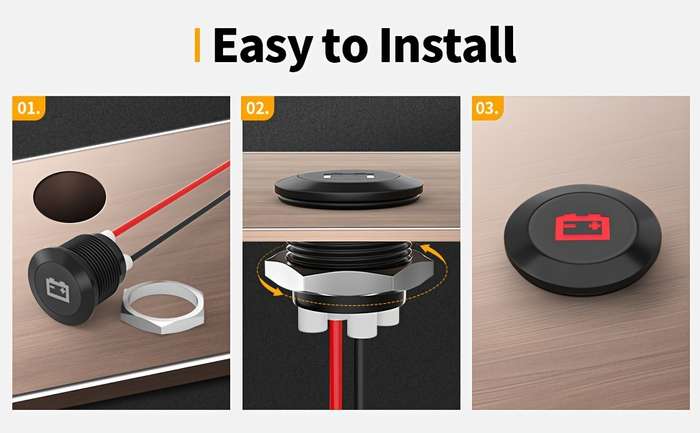 7 Types of 12Mm Automotive Modification Signal Light Strips with LED Metal Flat Head