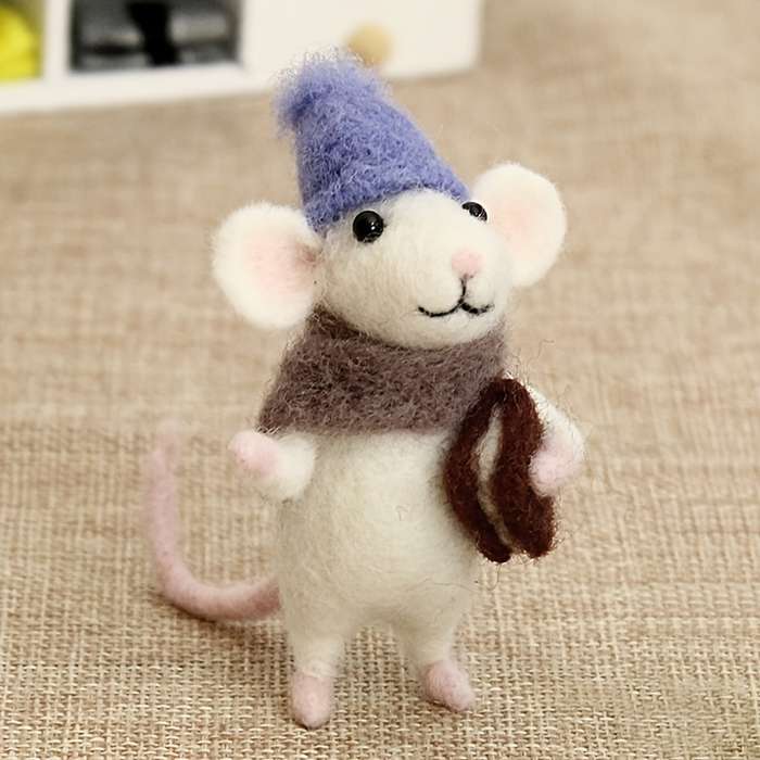 Toy Dolls Model Rat Wool Felt Material Kit