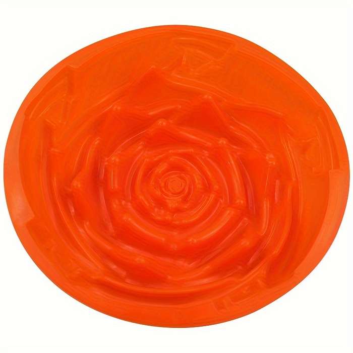 Suitable For Baking Molds Style   Orange 1 Piece   Large Rose Cake Mold