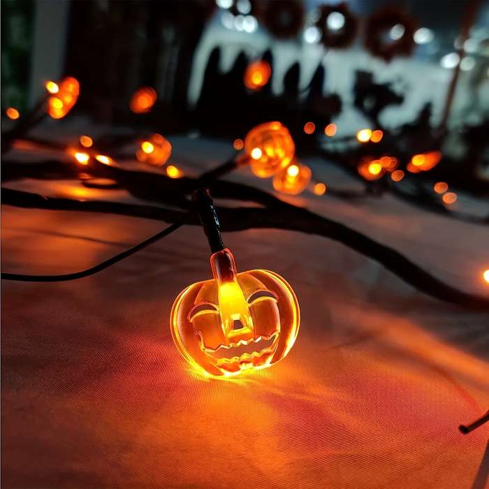 Halloween Decorations Style Orange Pumpkins