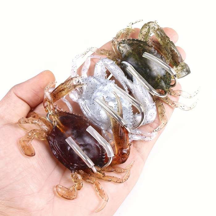 1pc Lua Soft Lure 19g Root Fishing Simulation Crab Fake Lure Long Throw Sinking Anti-Hanging Bo
