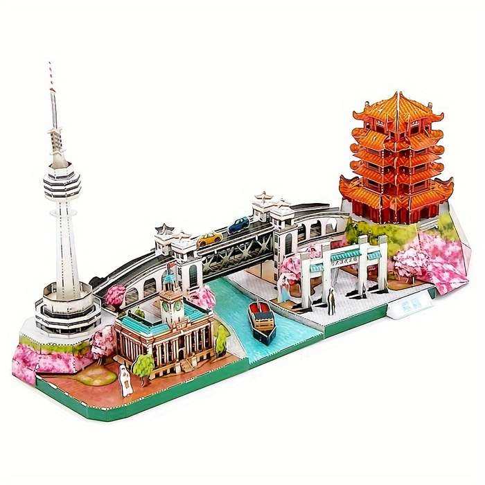 Building Toy Architectural Model Toy Set Items Beijing Street Scene