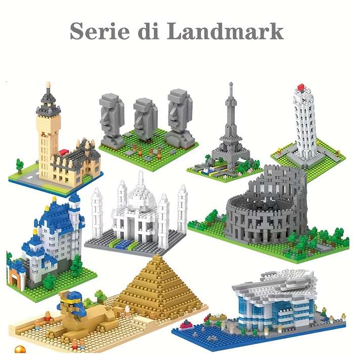 Building Toy Architectural Model Toy Set Style Swan Castle