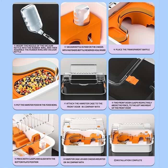 Pet Supplies Color Deluxe Panoramic Hamster Villa