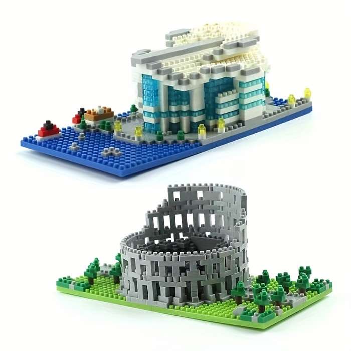 Building Toy Architectural Model Toy Set Style Swan Castle