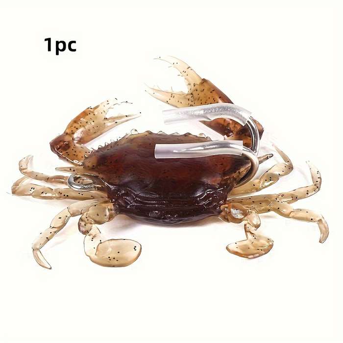 1pc Lua Soft Lure 19g Root Fishing Simulation Crab Fake Lure Long Throw Sinking Anti-Hanging Bo
