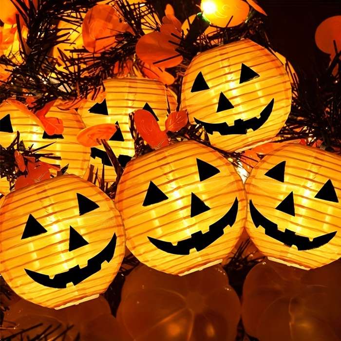 Halloween Decorations Color Warm Light Size 3.5 Meters 10 Lights