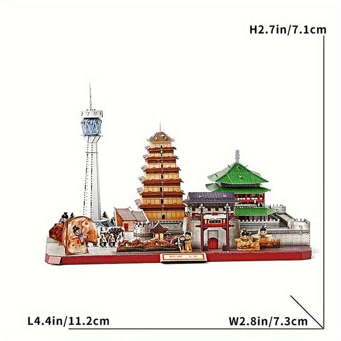 Building Toy Architectural Model Toy Set Items Beijing Street Scene