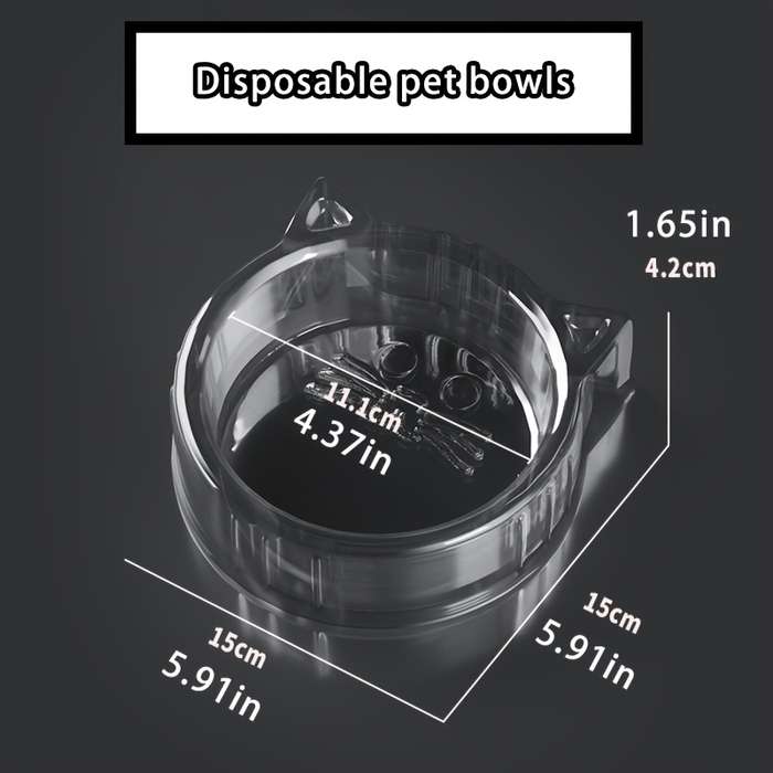 Pet Supplies Material 21Pcs Pet Disposable Feeding Bowl  Cat Shape