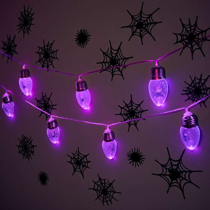 Halloween Decorations Color Light Purple Model 2 Meters 10 Lights