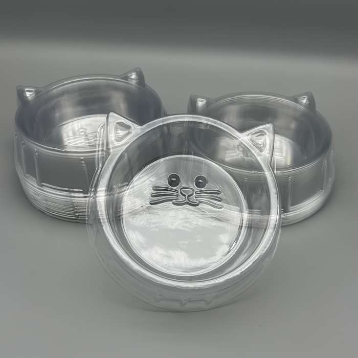 Pet Supplies Material 21Pcs Pet Disposable Feeding Bowl  Cat Shape