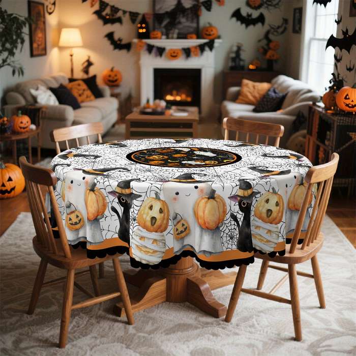 Halloween tablecloth decoration size Rectangle 60x86inch or 152x220cm