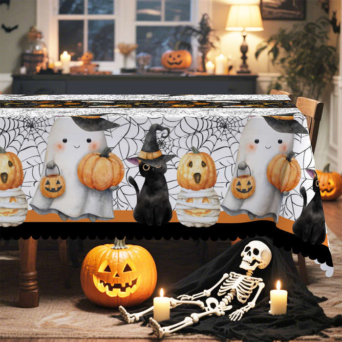 Halloween tablecloth decoration size Rectangle 60x86inch or 152x220cm