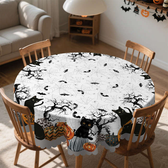 Halloween tablecloth decoration size Rectangle 60x86inch or 152x220cm
