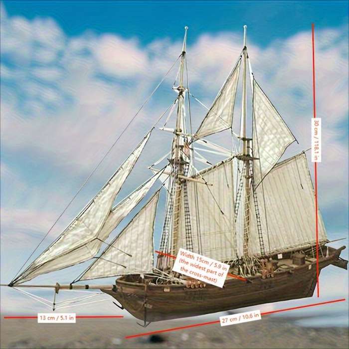 3D Jigsaw Puzzle Model Ship Color Wooden