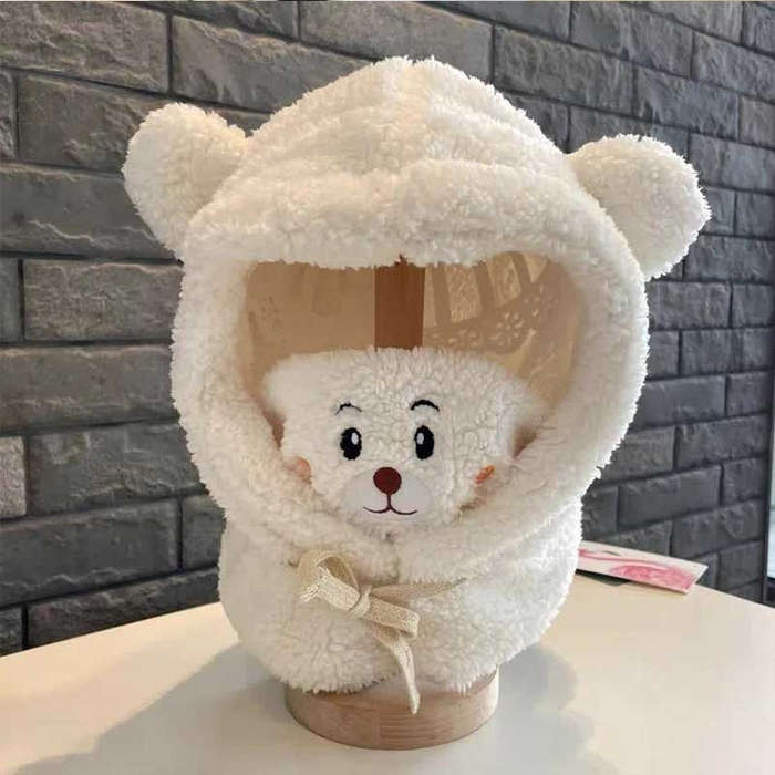 Winter Hat Color Beige Color Size 3 11 Years Old  One Size Fits All