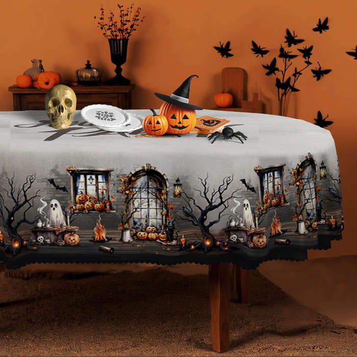 Halloween tablecloth decoration size Round 152.4152.4cm