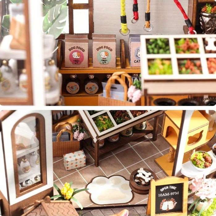 Building Toy Architectural Model Toy Set Color 3D Puzzle Kelly Pet Shop
