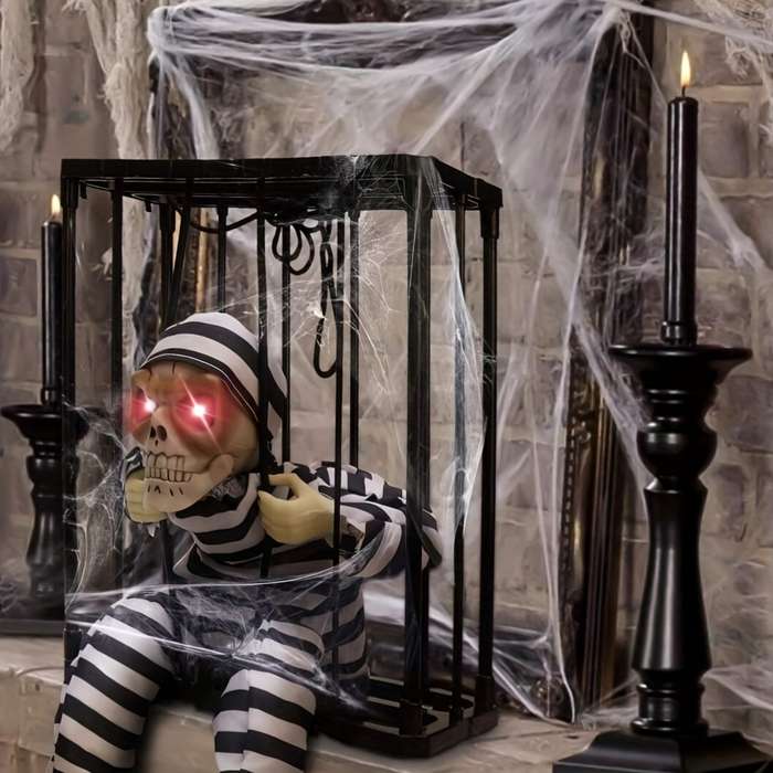 Halloween Decorations Color Screaming Skeleton Ghost