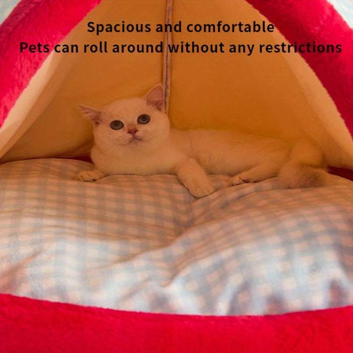 Pet supplies color Warm apple tent size Size  M   50x 50cm