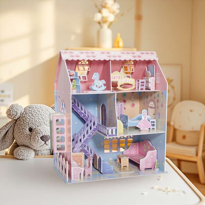 Building Toy Architectural Model Toy Set Style Mini House
