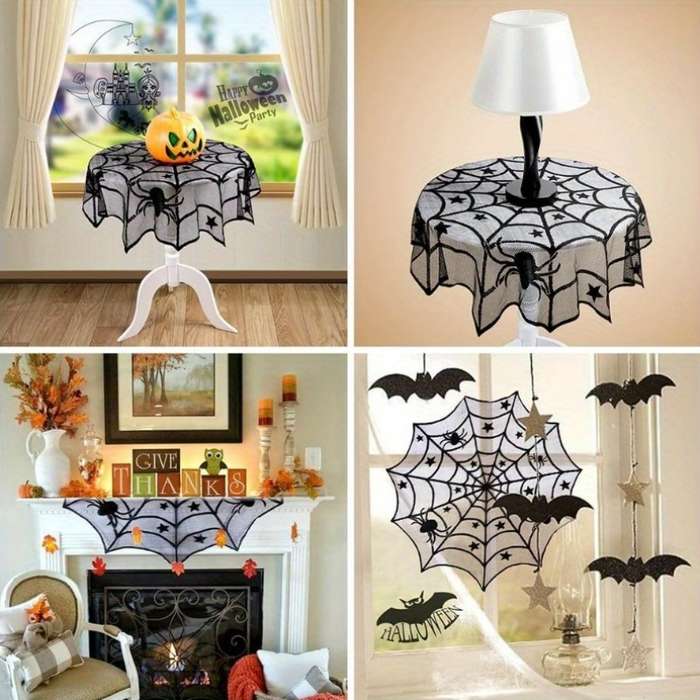 Halloween tablecloth decoration Quantity 2pcs