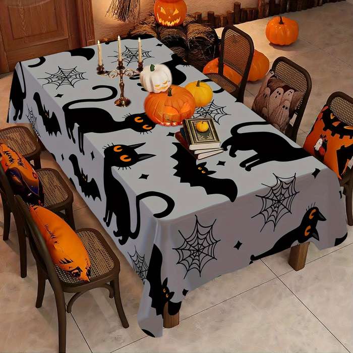Halloween tablecloth decoration size 140x200 cm or 55.11x78.74 in