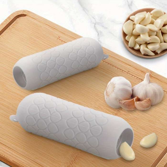 1pc Silicone Garlic Peeler Manual Garlic Press Easy-to-Store with Hook Durable and Easy-t