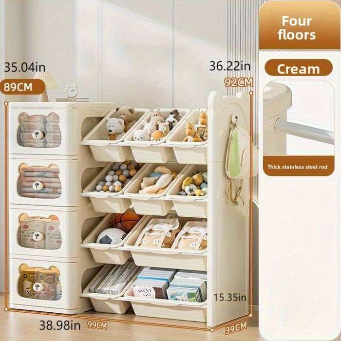 Storage And Organizationsize G0336S Quantity Bear Storage Cabinet Four Layers