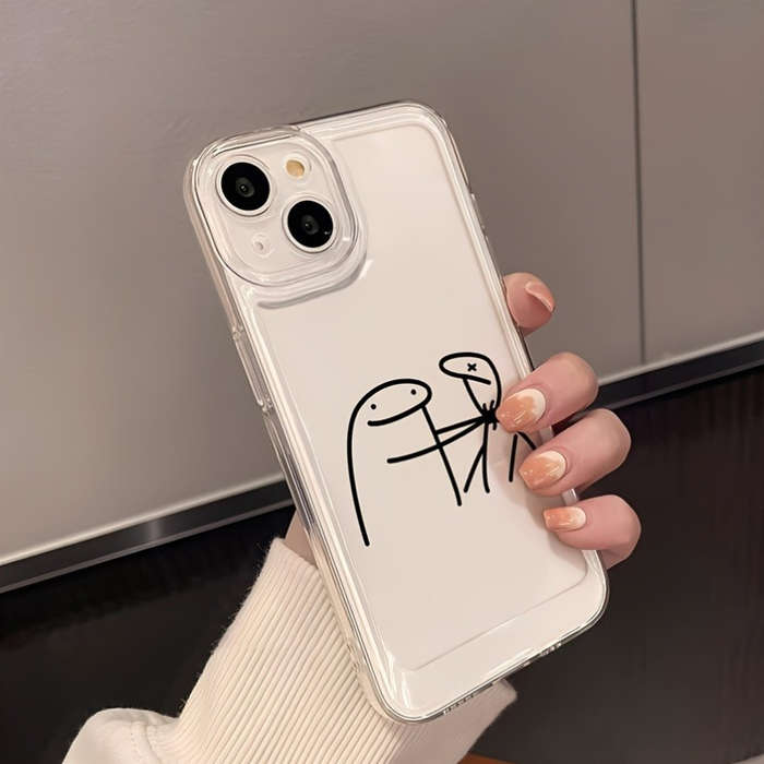1Pc Transparent For iPhone Xr Phone Case Phone Cover