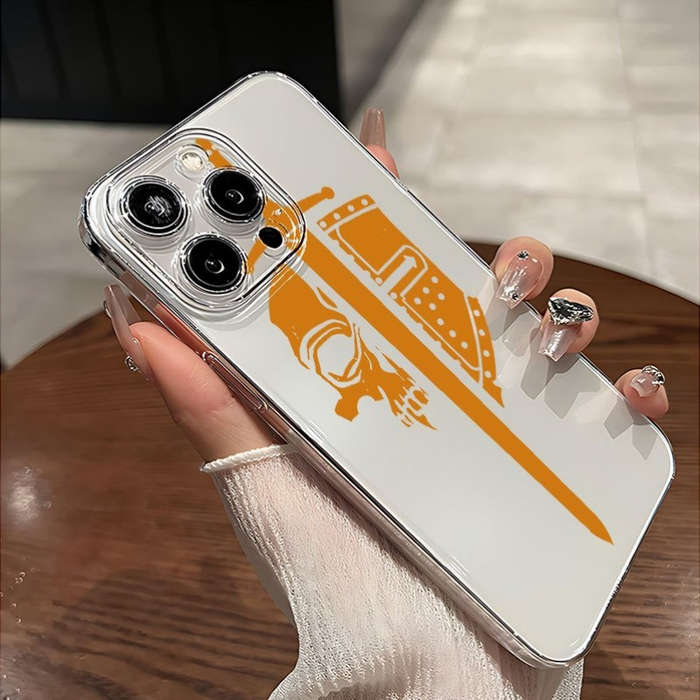 1Pc Transparent For iPhone 13 Mini African Drum Design Phone Case