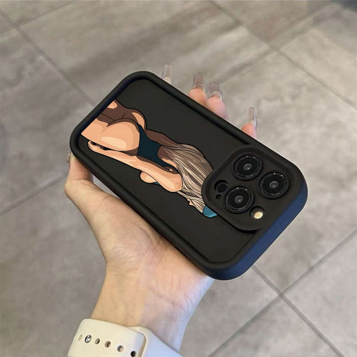 1Pc Black For iPhone 12 Mini Personalized Swimsuits Phone Case