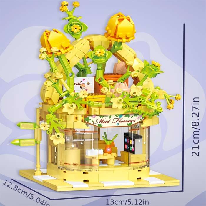 Building Toy Architectural Model Toy Set Style Greenhouse