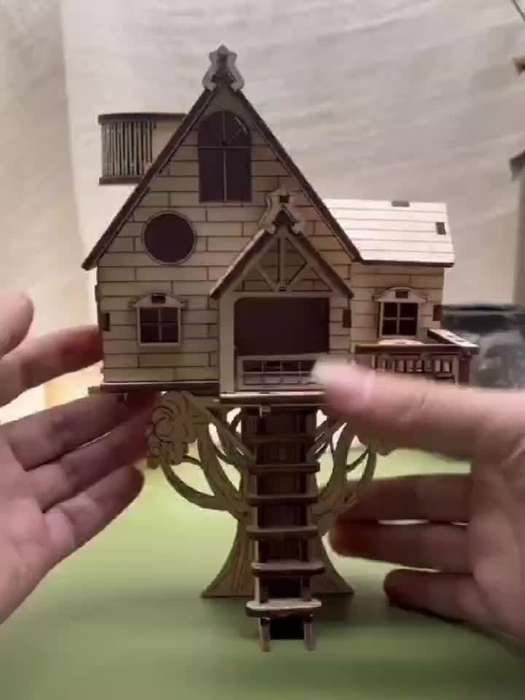 Building Toy Architectural Model Toy Set Model Beautiful Old Tree House