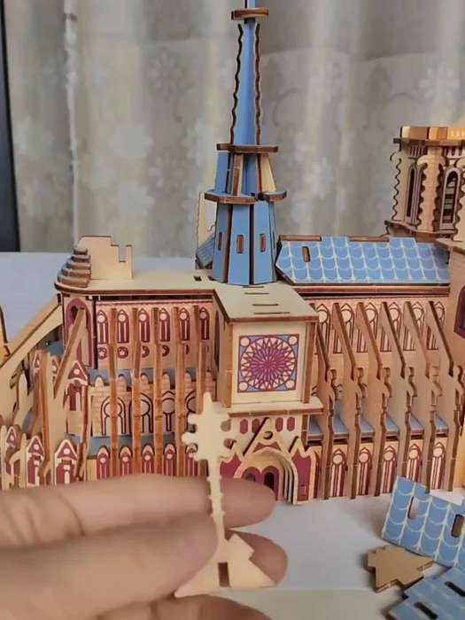 Building Toy Architectural Model Toy Set Style Three Dimensional Puzzle