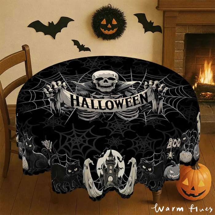 Halloween tablecloth decoration size Rectangle 5570in 140180cm