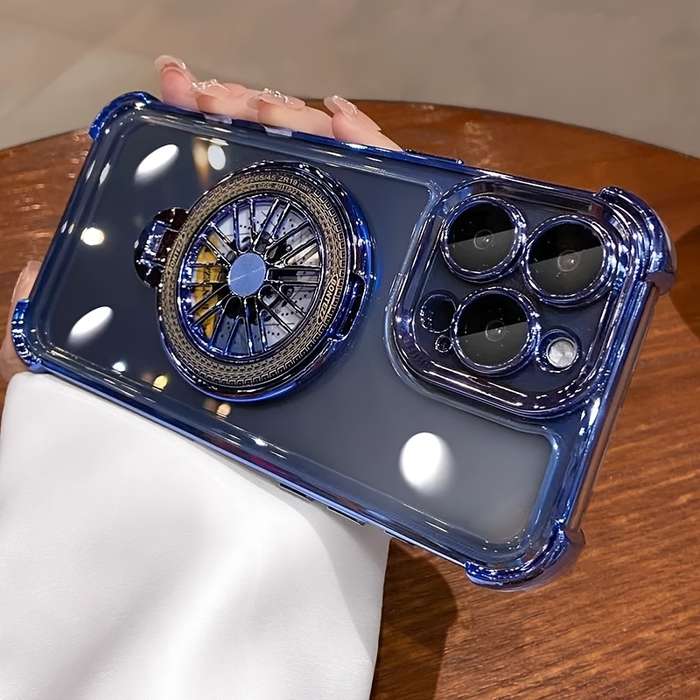 1Pc Silvery For iPhone 11 Pro Stress Relief Gyroscope Phone Case
