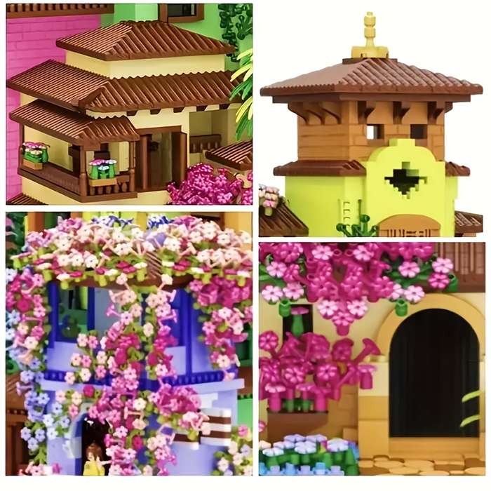 Building Toy Architectural Model Toy Set Style Magic Fairy Flower House