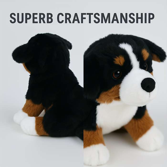 Toy Doll Style 24.89Cm Bernese Mountain Dog Sitting