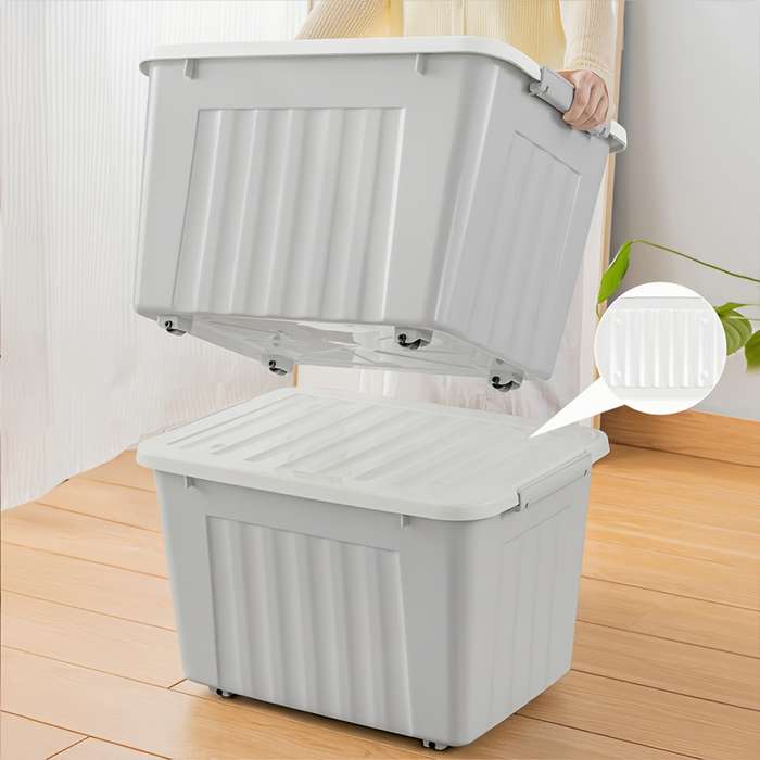 Storage And Organizationsize 3Pcs 20L Striped Box Quantity 3 Piece Set  With Handle
