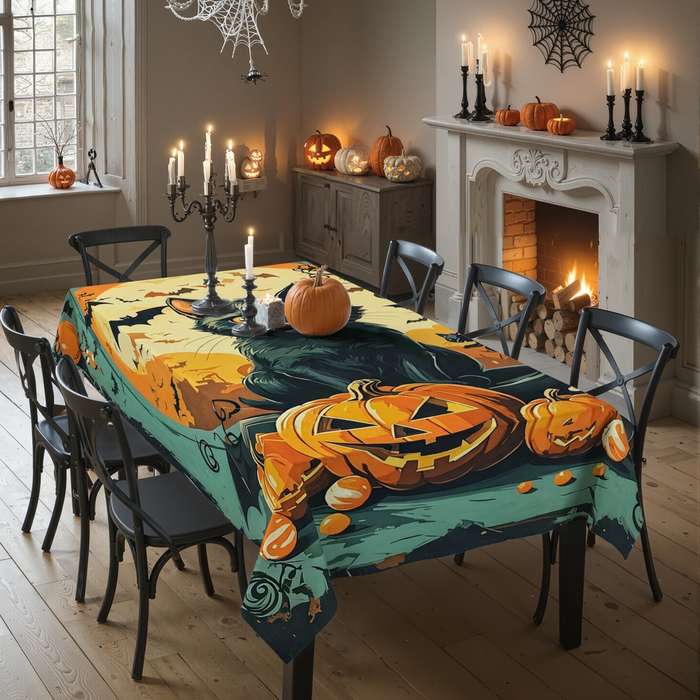 Halloween tablecloth decoration size 152 x 152cm 1pc