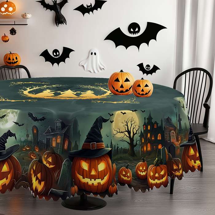 Halloween tablecloth decoration size 60 x 86inch 152x220cm