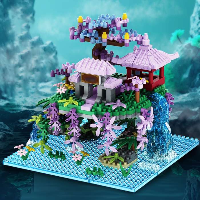 Building Toy Architectural Model Toy Set Style Magic Fairy Flower House