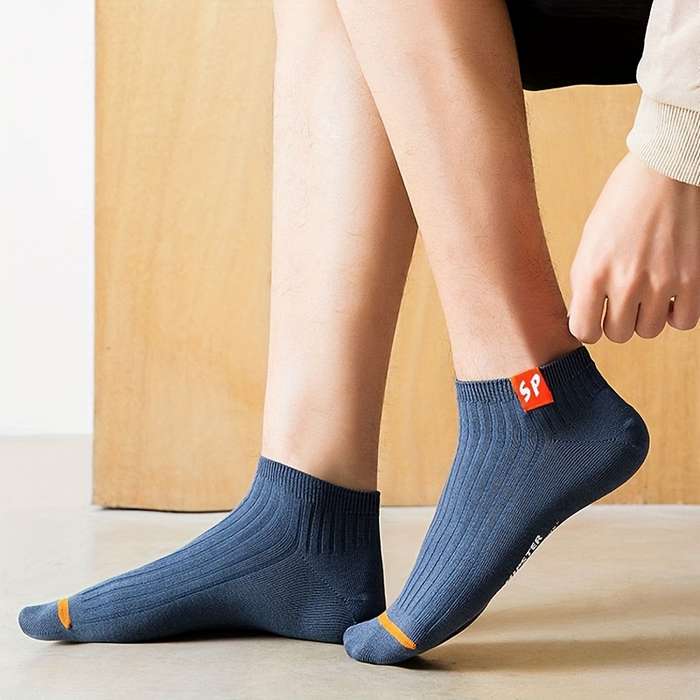 5 Pairs Of Mixed Colors One Size High Elastic Socks