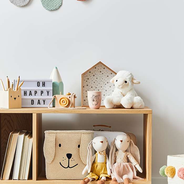 Storage And Organizationcolor White Big Ears Rabbit 27L  30 X 30 X 30Cm
