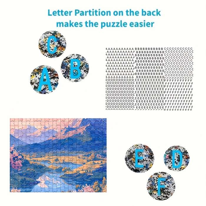 1000pcs Adult Puzzle Giant Puzzle Measuring 50x70Cm 19.7x27.6In High Quality Thic
