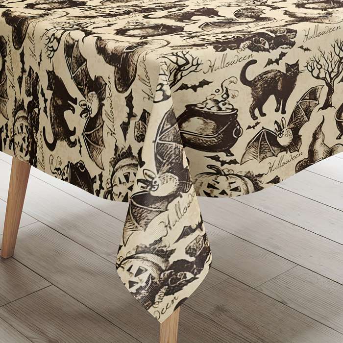 Halloween tablecloth decoration size 152.4x152.4 cm Round