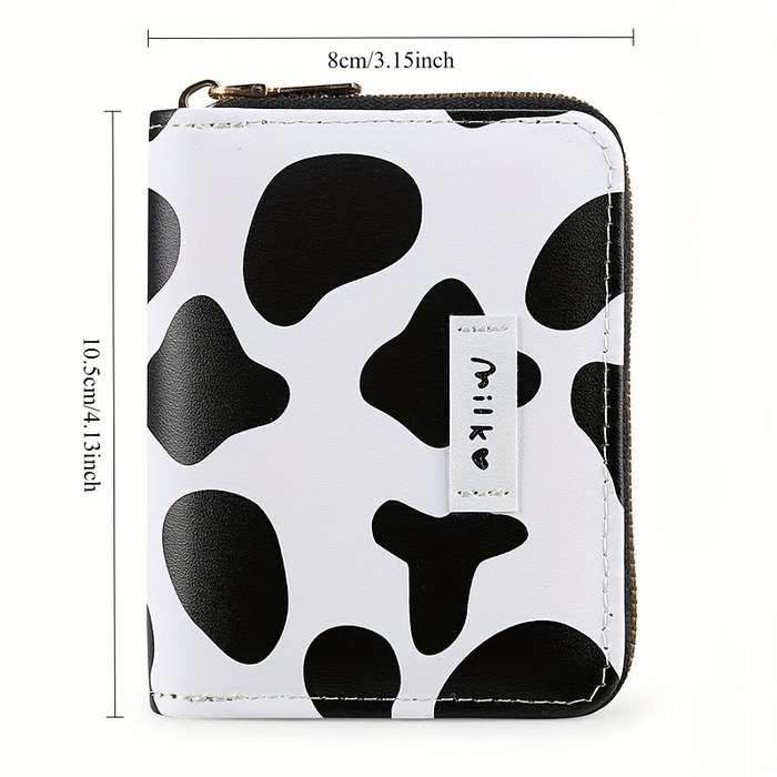 1pc of Cute Card Holder Featuring a Brave Cow Design Large Capacity with Multiple Slots Compa