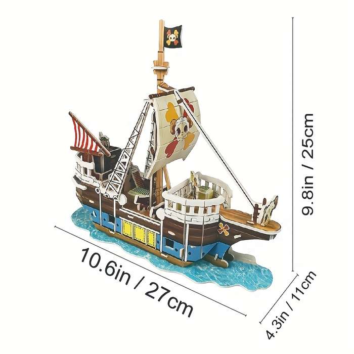 3D Jigsaw Puzzle Model Ship